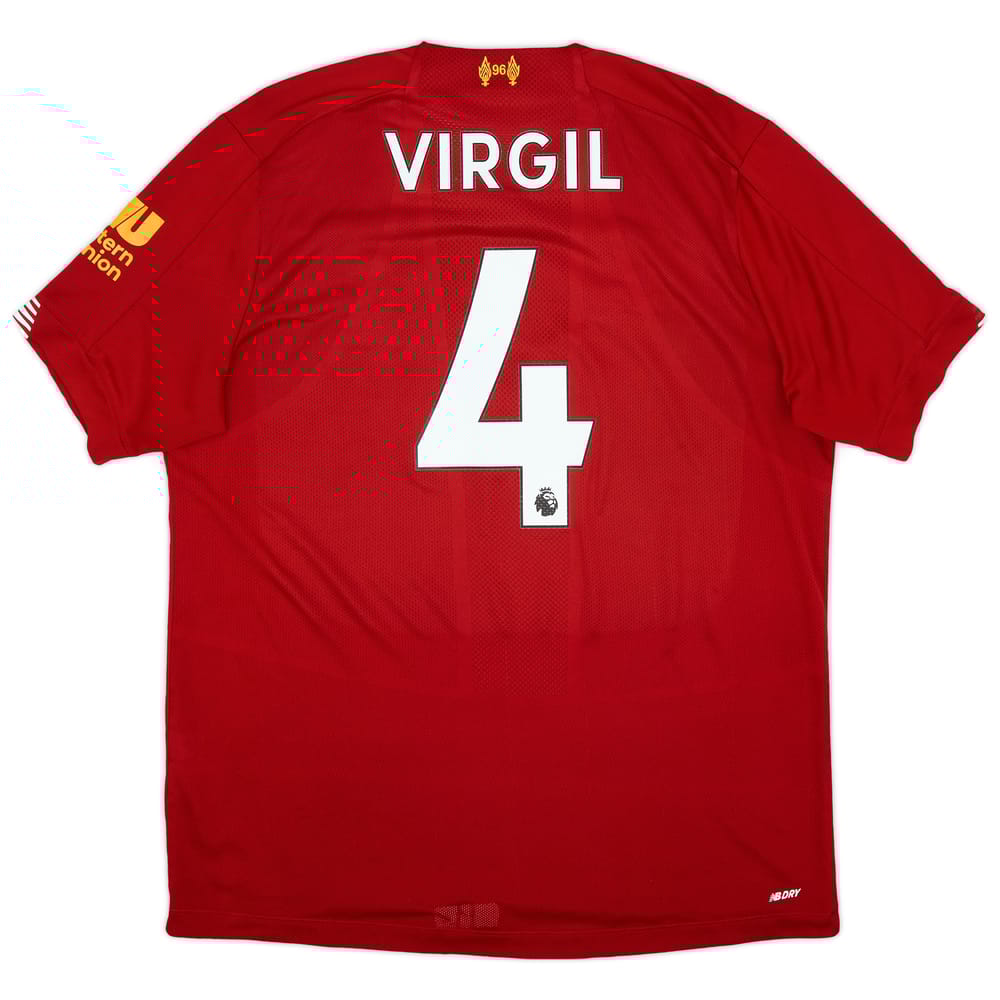 2019-20 Liverpool Home Shirt Virgil #4 - 6/10 - (L)
