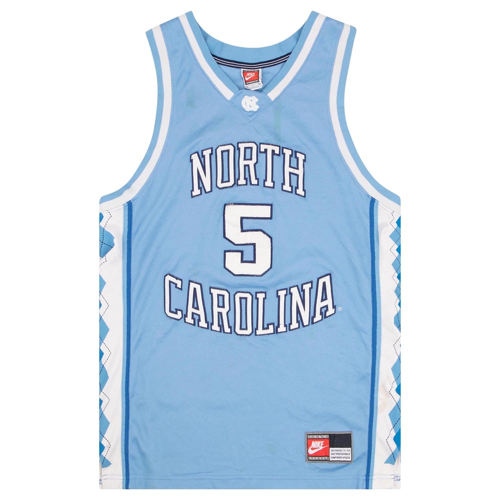 1998-99 North Carolina Tar Heels Cota #5 Authentic Nike Jersey (Away) L