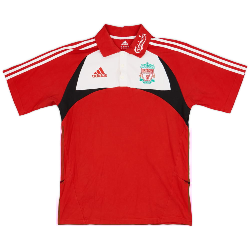 2007-08 Liverpool adidas Polo Shirt - 7/10 - (M)