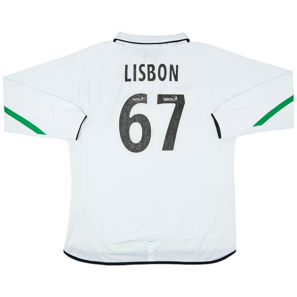 2001-02 Celtic Away L/S Shirt Lisbon #67 - 5/10 - (XXL)
