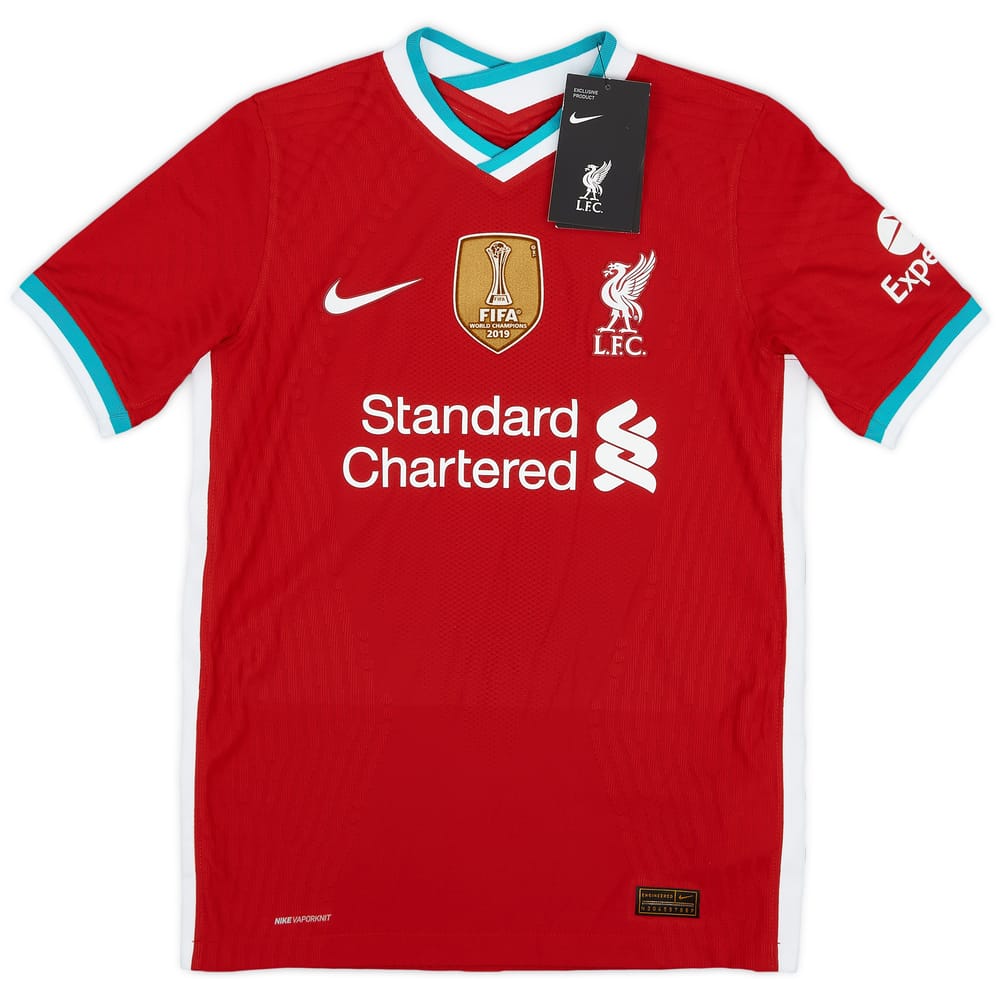 2020-21 Liverpool Authentic Home Shirt (M.Boys)