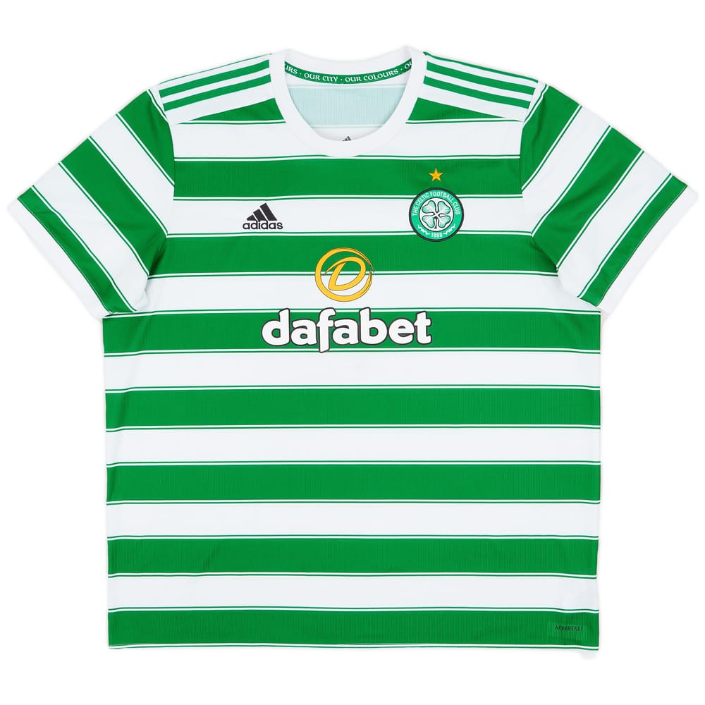 2021-22 Celtic Home Shirt - 8/10 - (XXL)