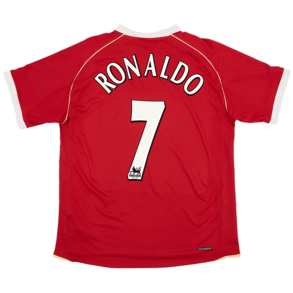 2006-07 Manchester United Home Shirt Ronaldo #7 - 6/10 - (L)