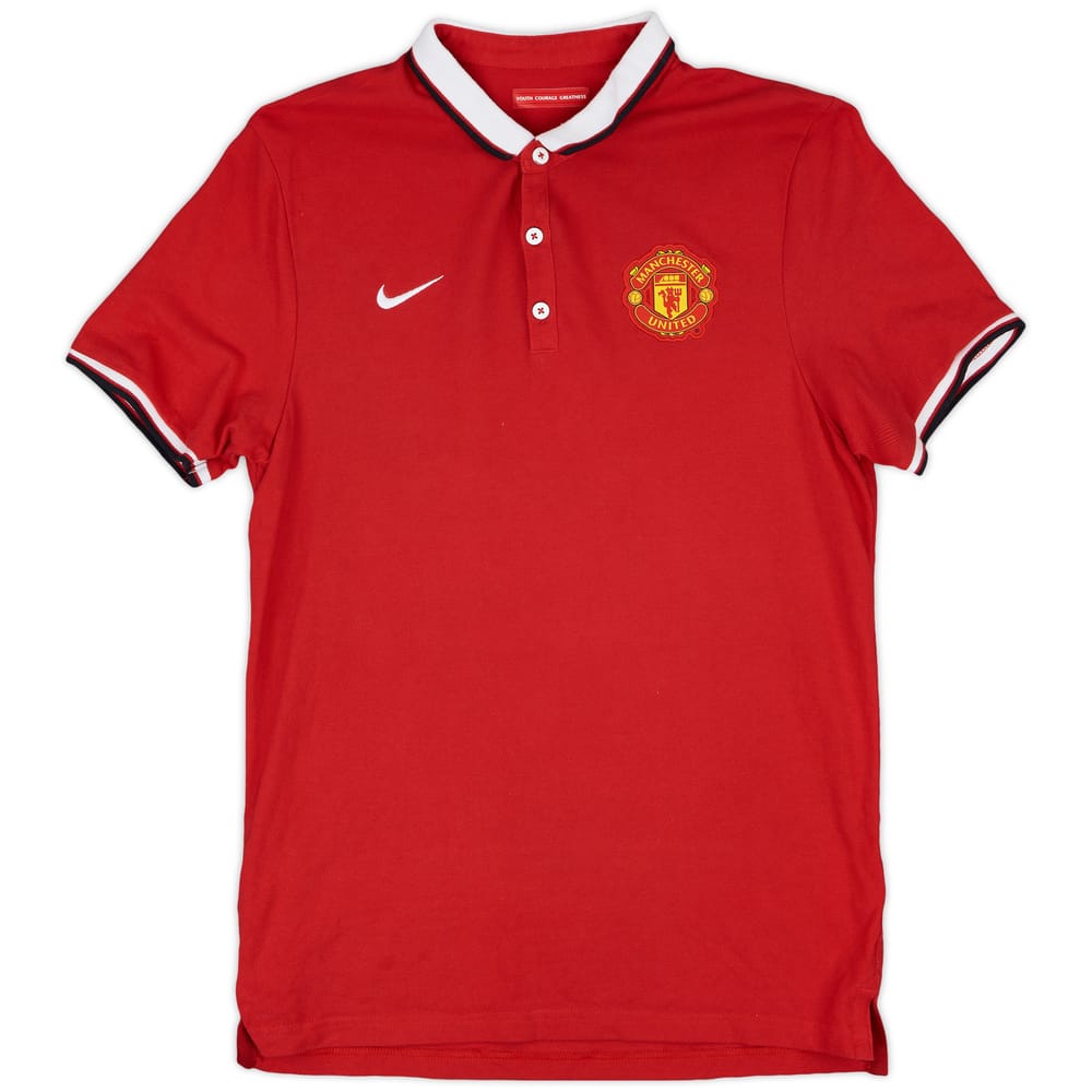 2014-15 Manchester United Nike Polo Shirt - 7/10 - (M)