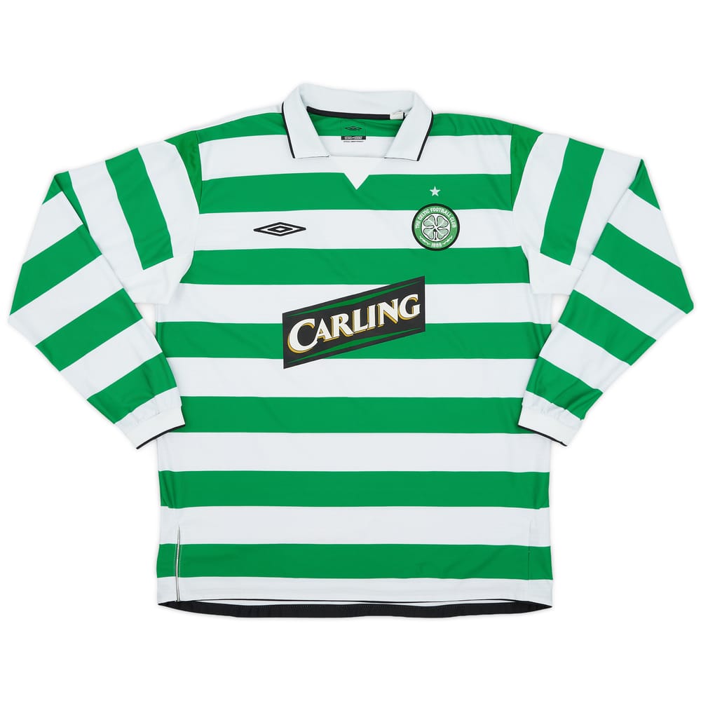 2004-05 Celtic Home L/S Shirt - 9/10 - (XL)