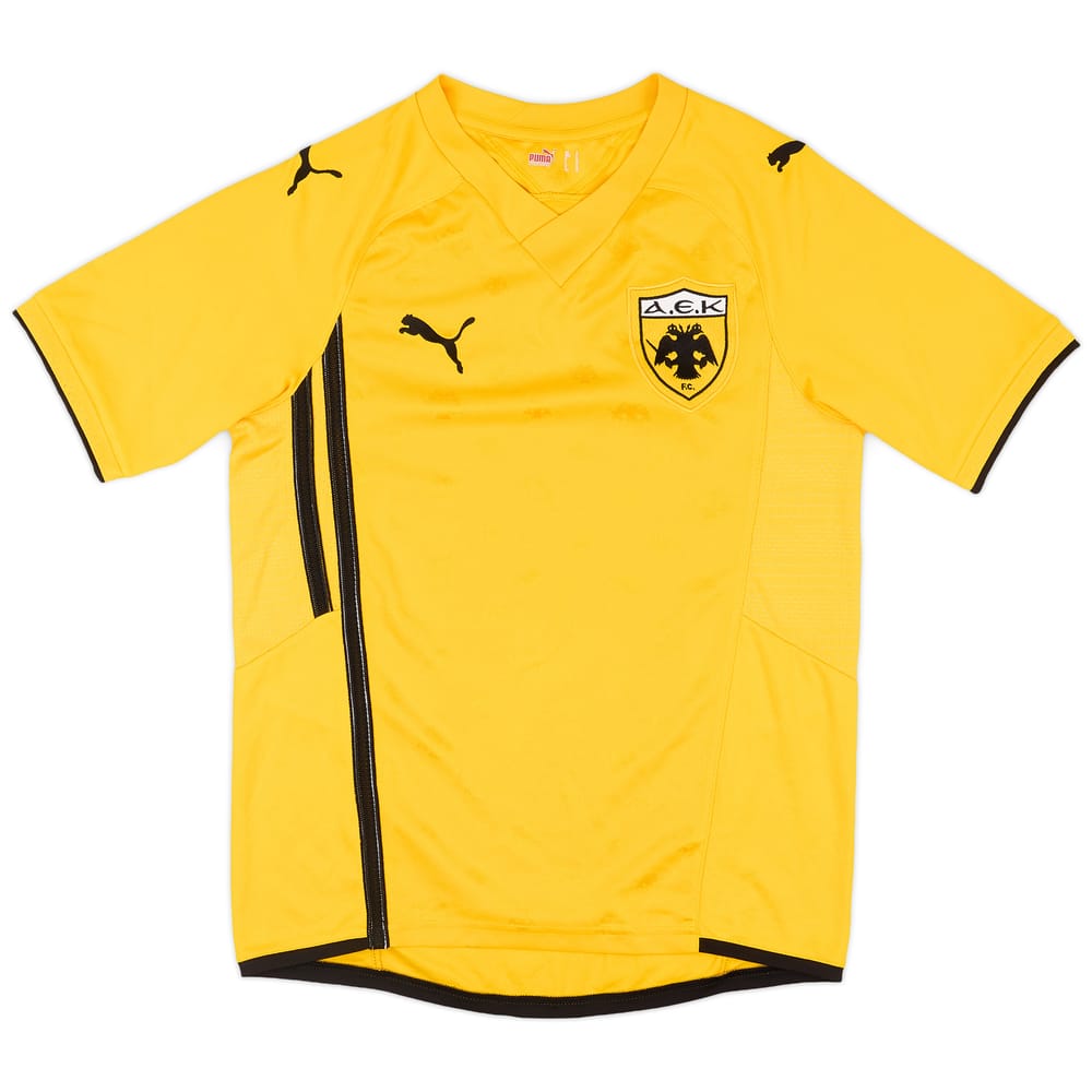 2009-10 AEK Athens Home Shirt - 9/10 - (S)