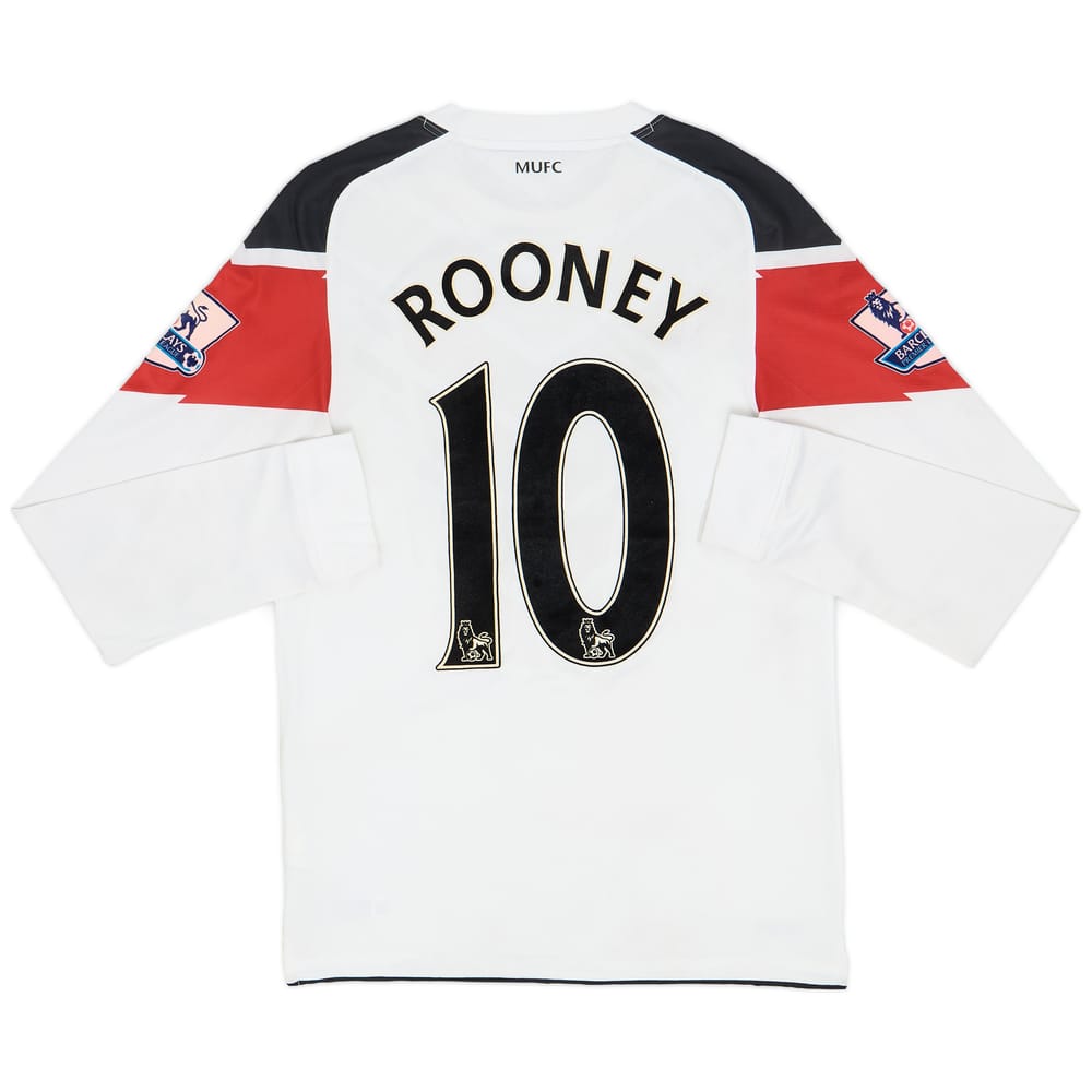 2010-12 Manchester United Away L/S Shirt Rooney #10 - 9/10 - (S)