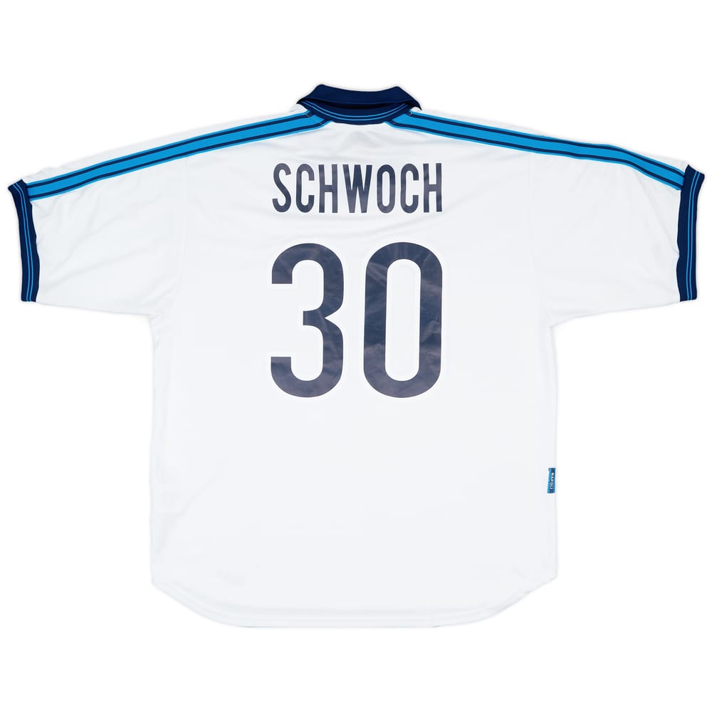 1998-99 Napoli Match Issue Away Shirt Schwoch #30