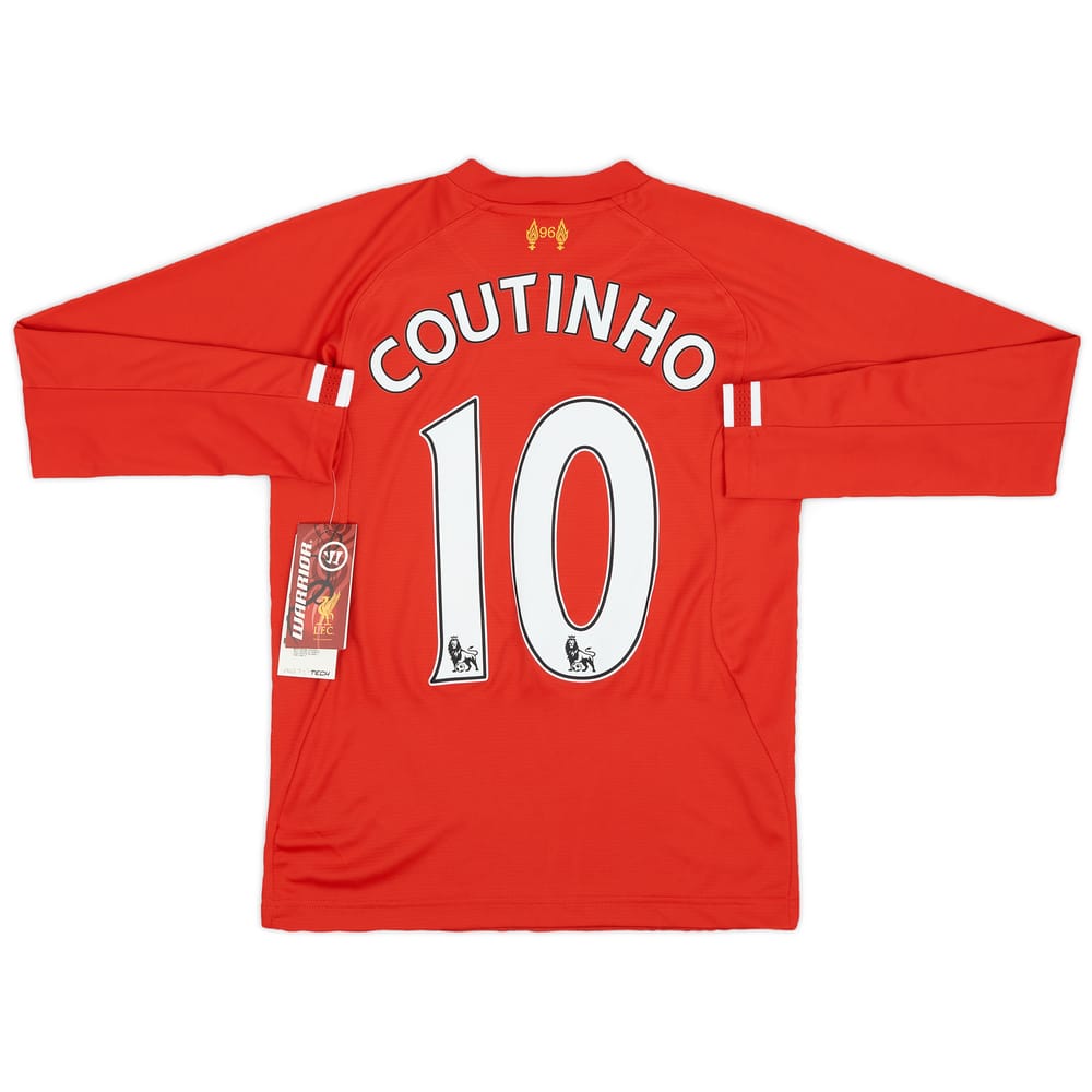 2013-14 Liverpool Home L/S Shirt Coutinho #10 (L.Boys)