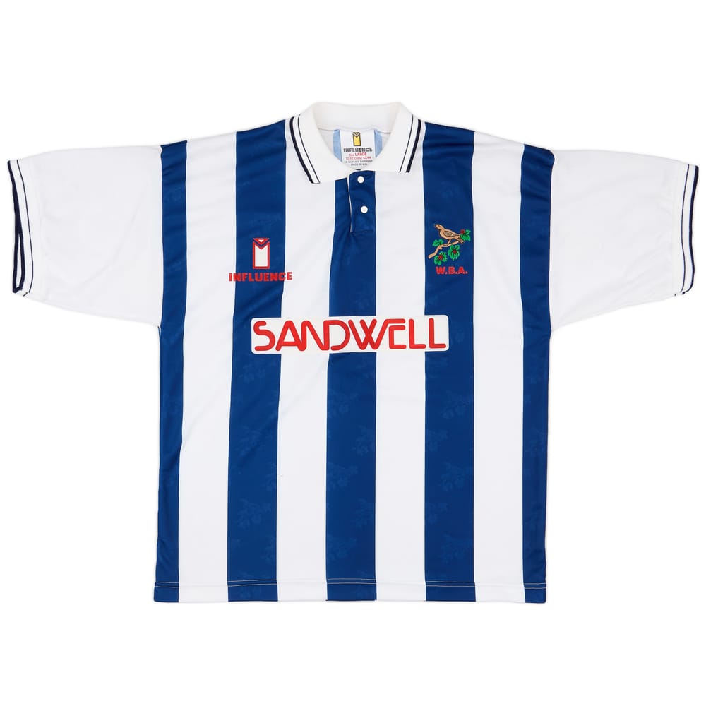 1991-92 West Brom Home Shirt - 8/10 - (L)