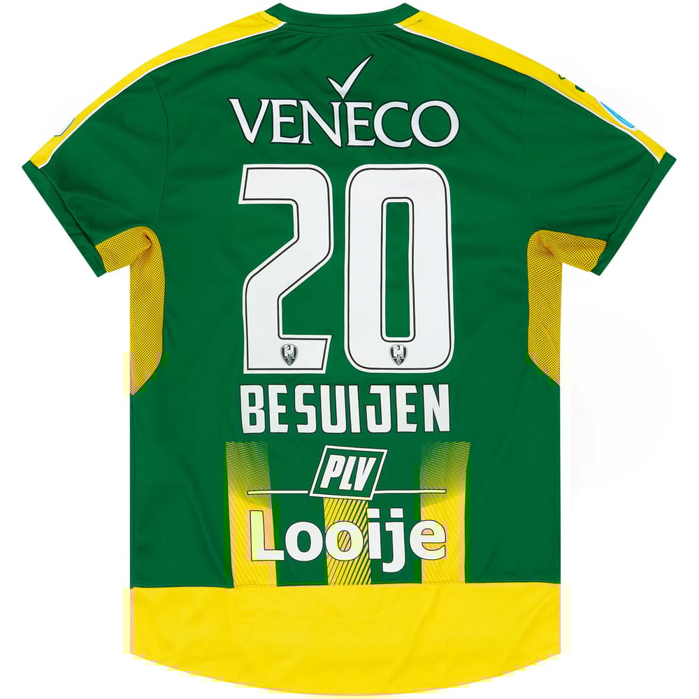 2020-21 ADO Den Haag Match Issue Home Shirt Besuijen #20 (v Ajax)