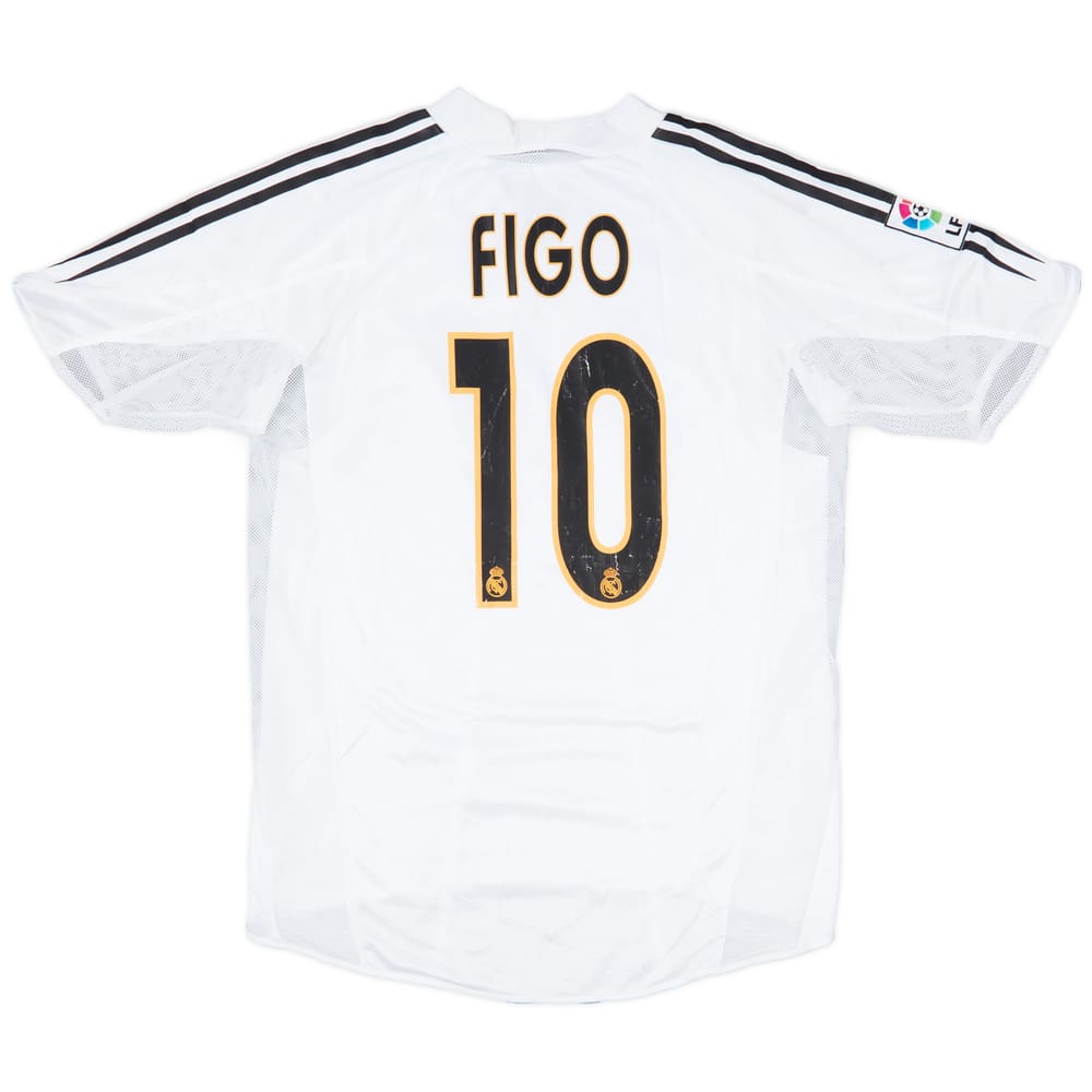 2004-05 Real Madrid Player Issue Home Shirt Figo #10 - 7/10 - (L)