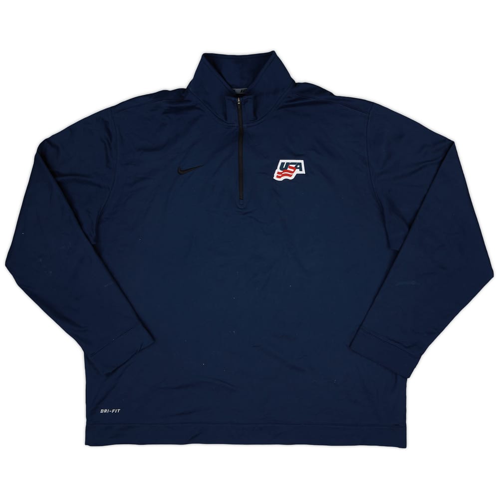 2015-16 USA Hockey Nike Track Jacket - 5/10 - (XXL)