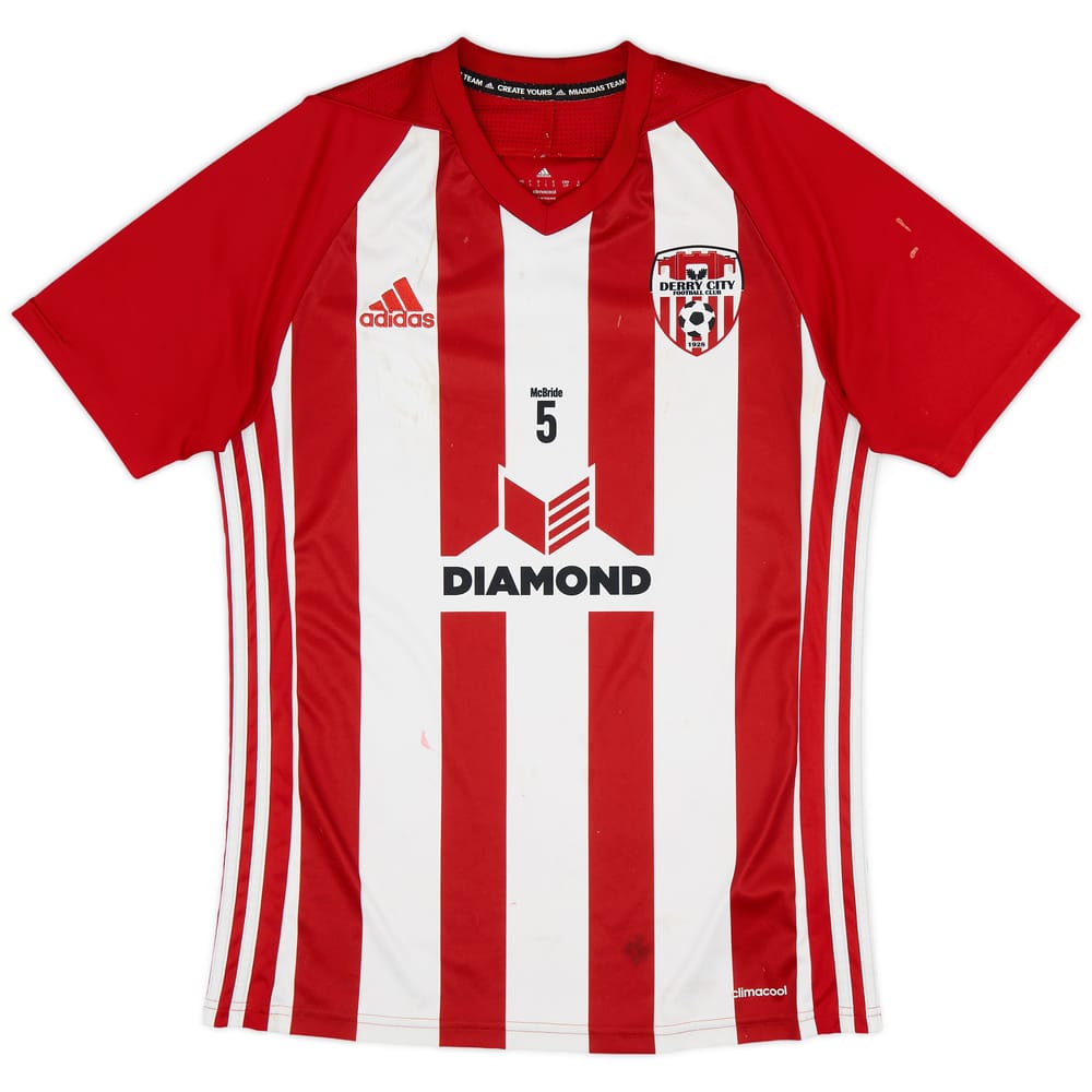 2018-20 Derry City Home Shirt McBride #5 - 4/10 - (S)