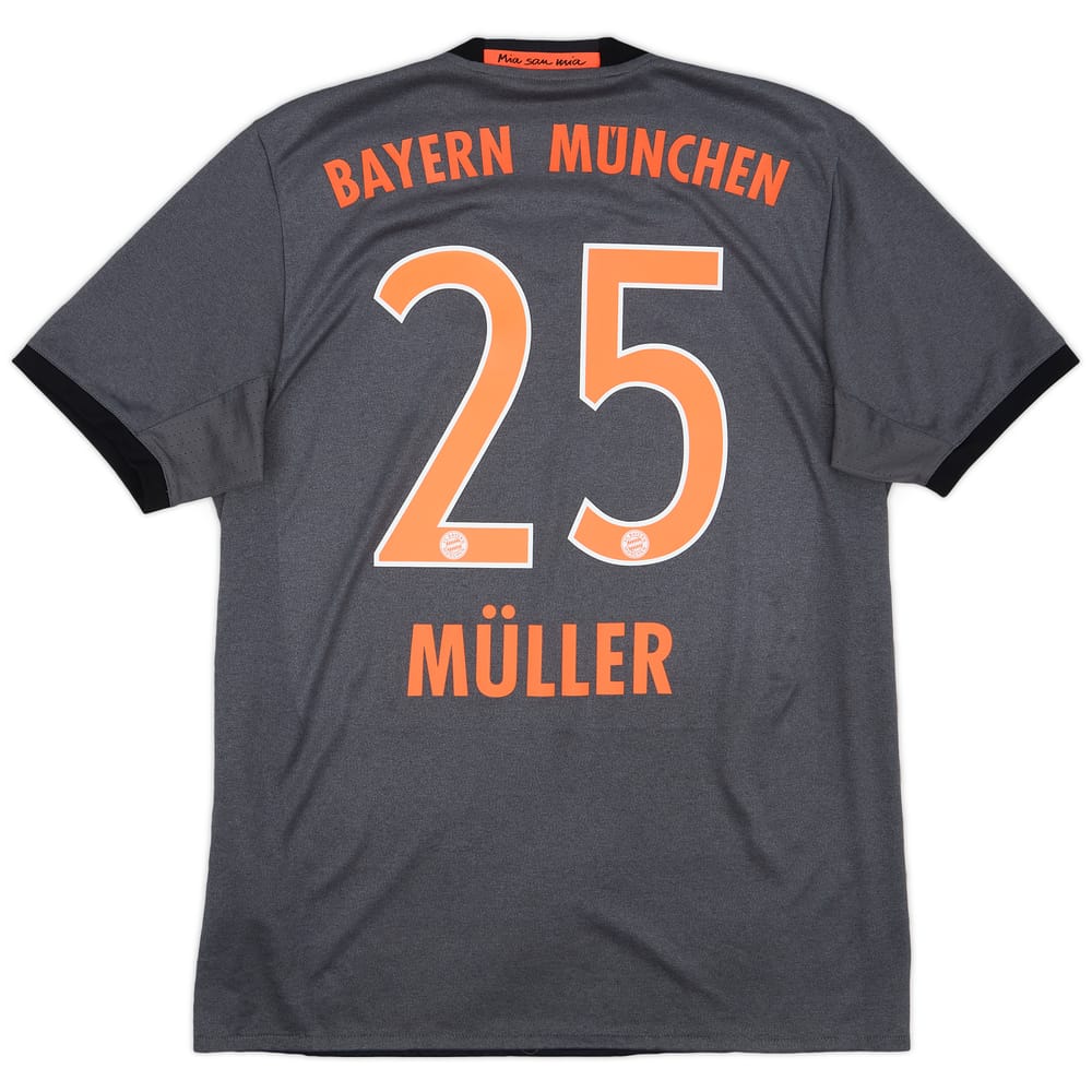 2016-17 Bayern Munich Away Shirt Muller #25 - 8/10 - (M)