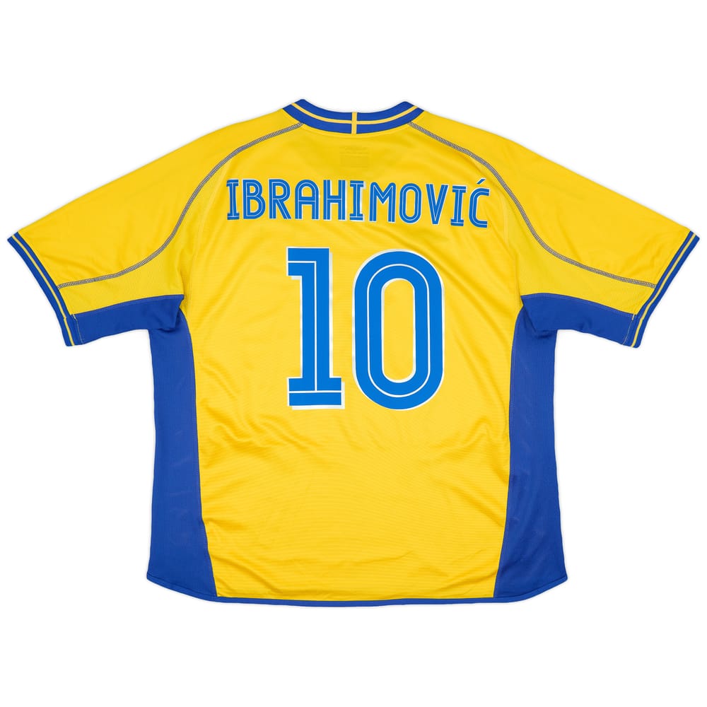 2003-04 Sweden Home Shirt Ibrahimovic #10 - 8/10 - (XXL)