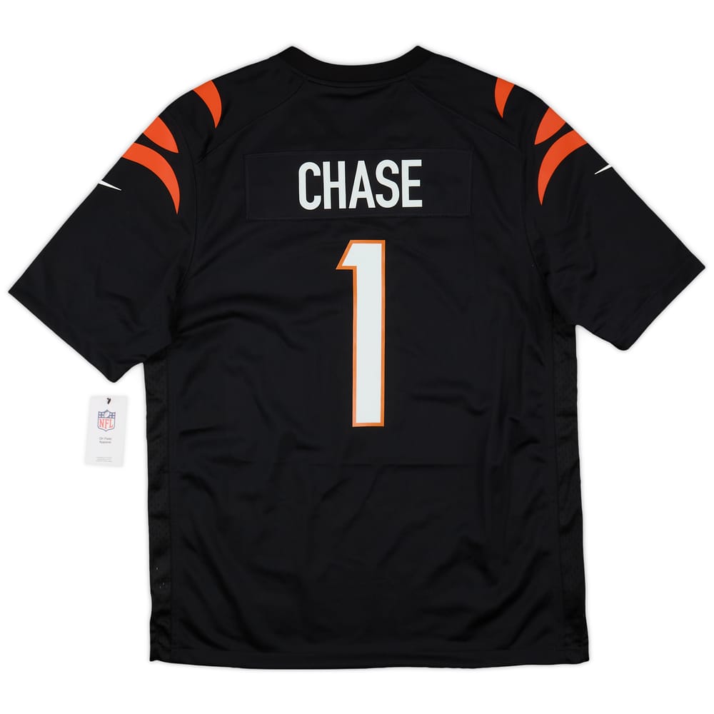 2021-24 Cincinnati Bengals Chase #1 Nike Game Home Jersey (L)