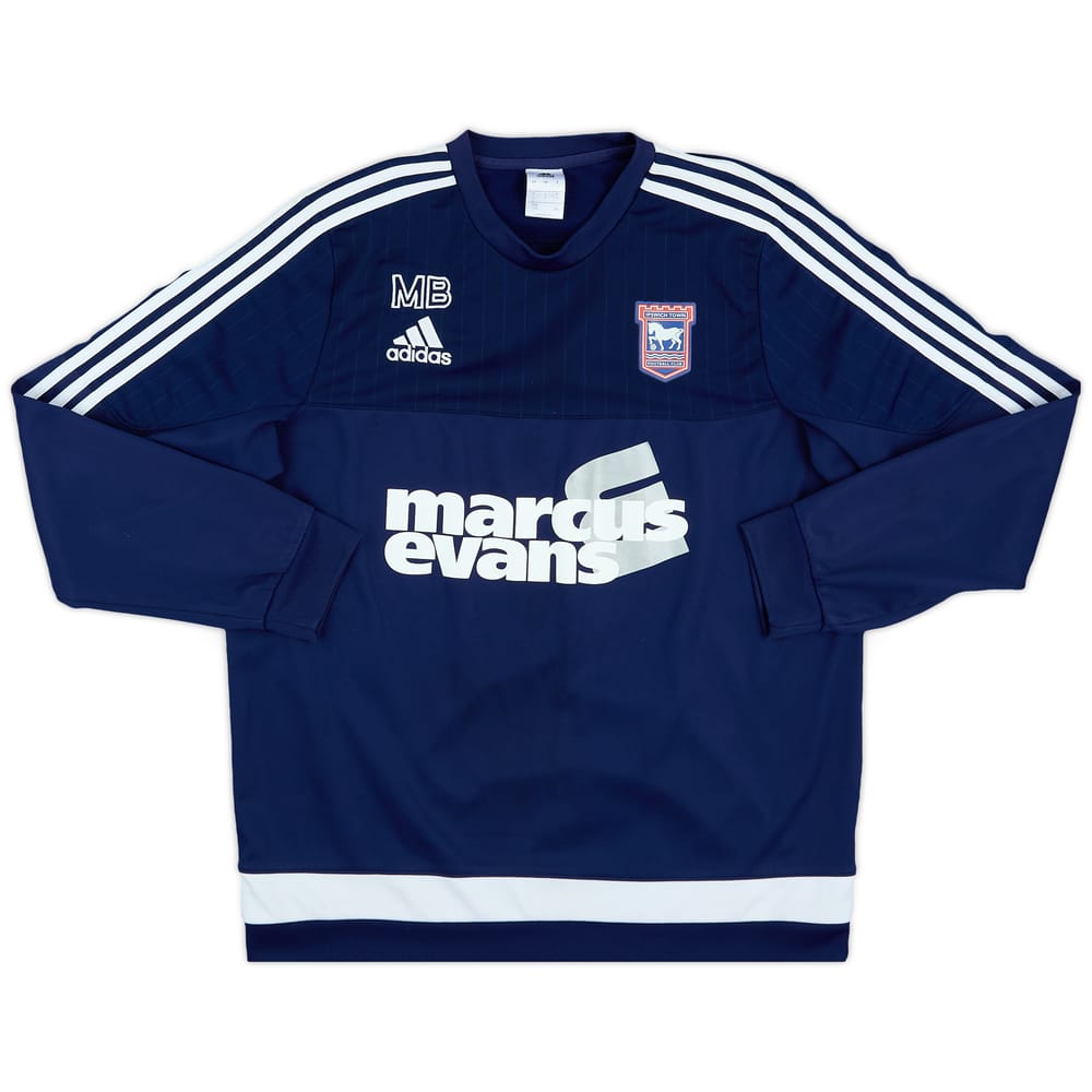 2015-16 Ipswich adidas Staff Issue Sweat Top MB - 8/10 - (L)