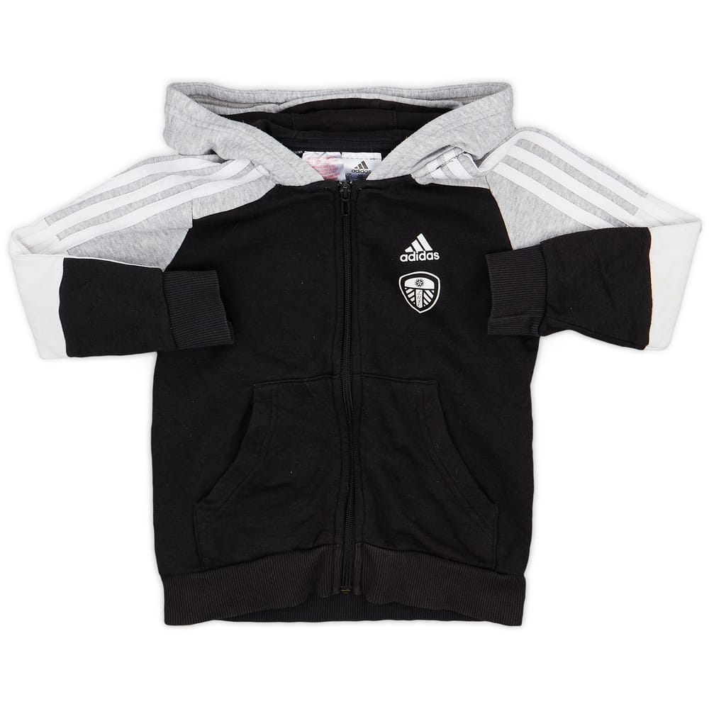 2021-22 Leeds United adidas Hooded Sweat Top - 7/10 - (5-6 Years)