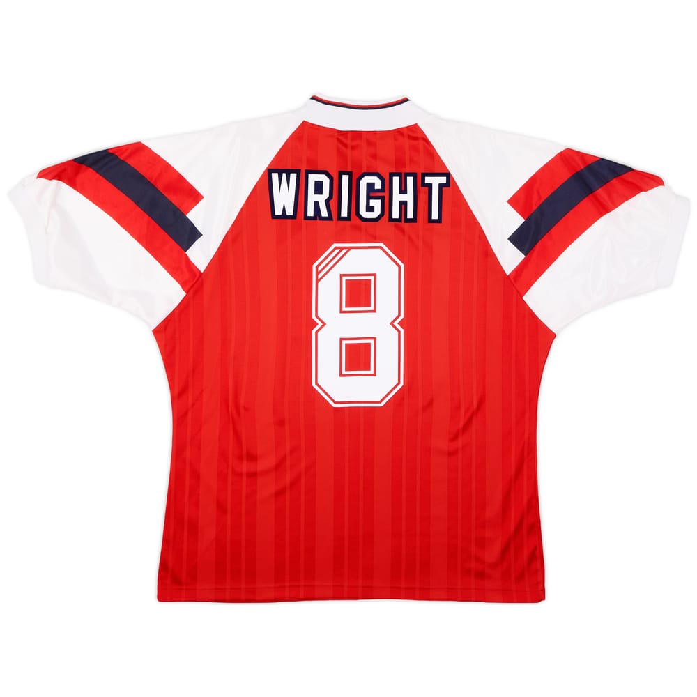 1992-94 Arsenal Home Shirt Wright #8 - 9/10 - (L/XL)