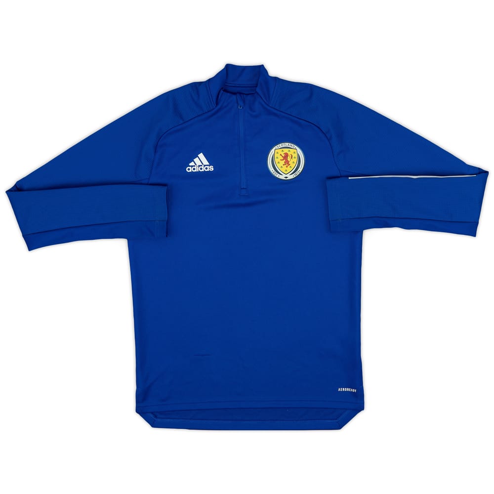 2019-20 Scotland adidas 1/4 Zip Drill Top - 8/10 - (S)
