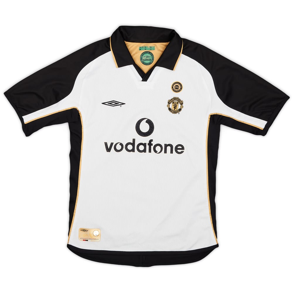 2001-02 Manchester United Centenary Away/Third Shirt - 8/10 - (S.Boys)