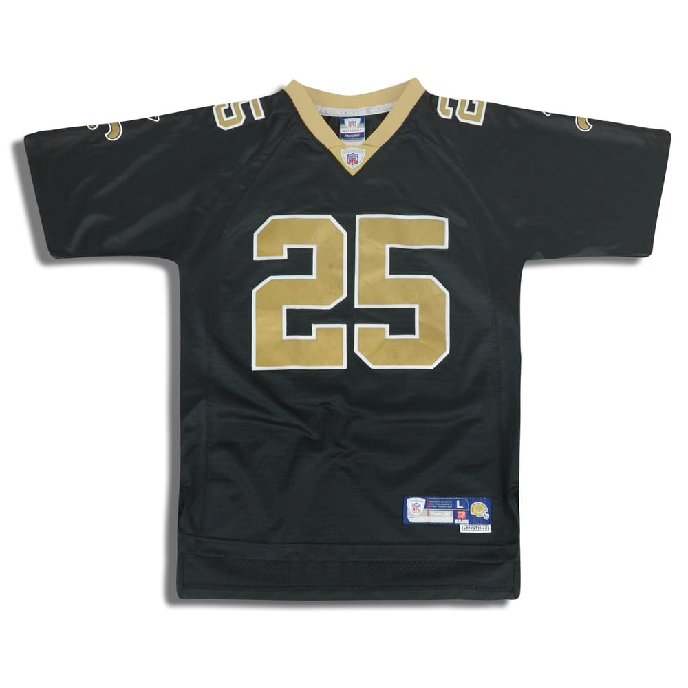 2007 New Orleans Saints Bush #25 Reebok Premier Jersey (Home) Y
