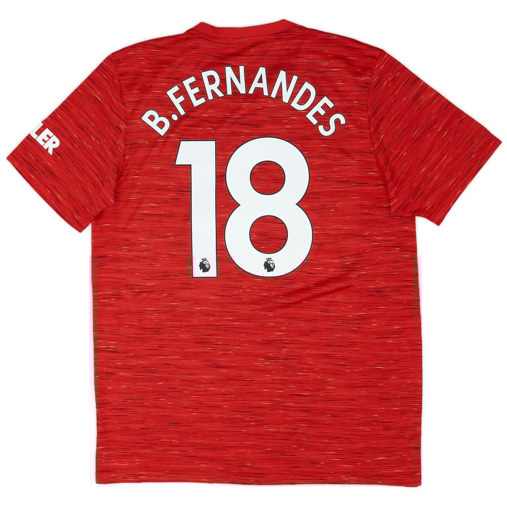 2020-21 Manchester United Home Shirt B.Fernandes #18 - 8/10 - (L)