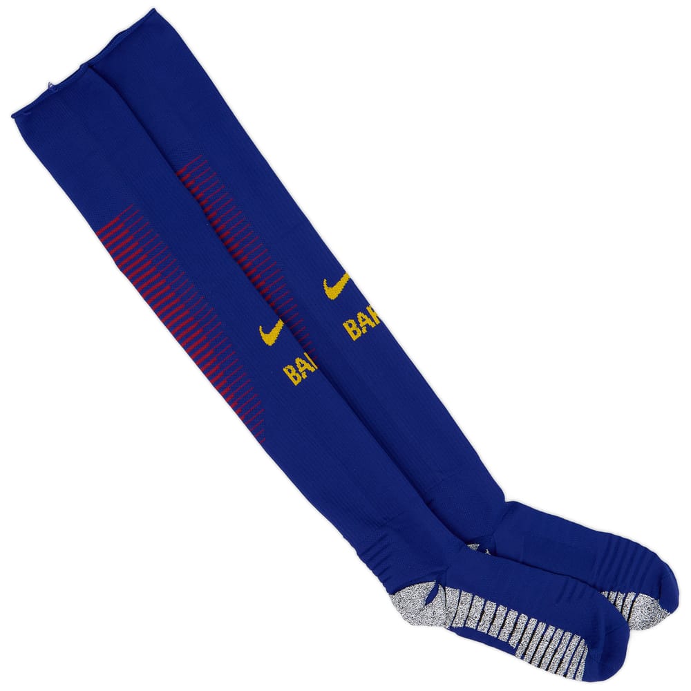 2017-18 Barcelona Player Issue Home Socks