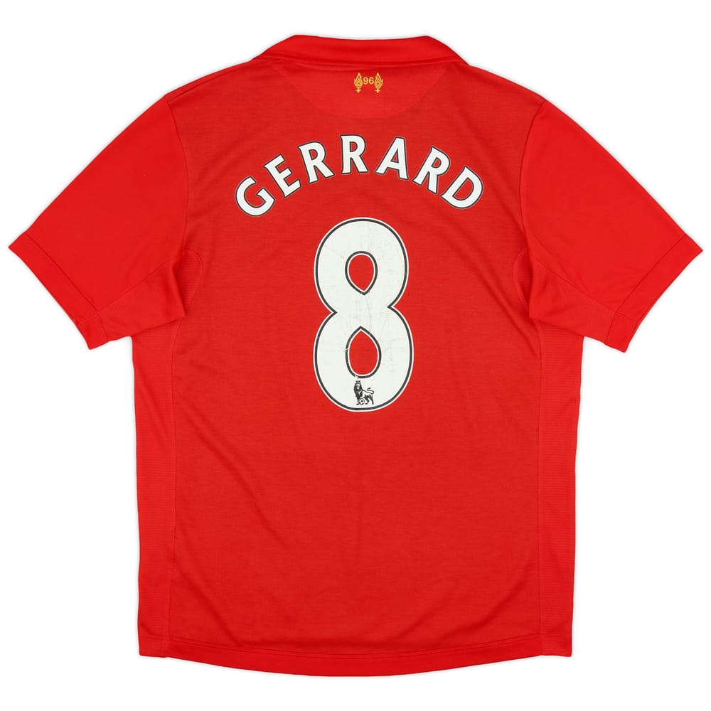 2012-13 Liverpool Home Shirt Gerrard #8 - 5/10 - (M)