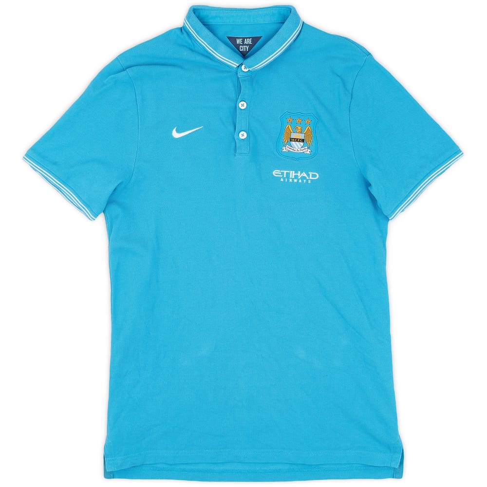 2014-15 Manchester City Nike Polo Shirt - 9/10 - (M)