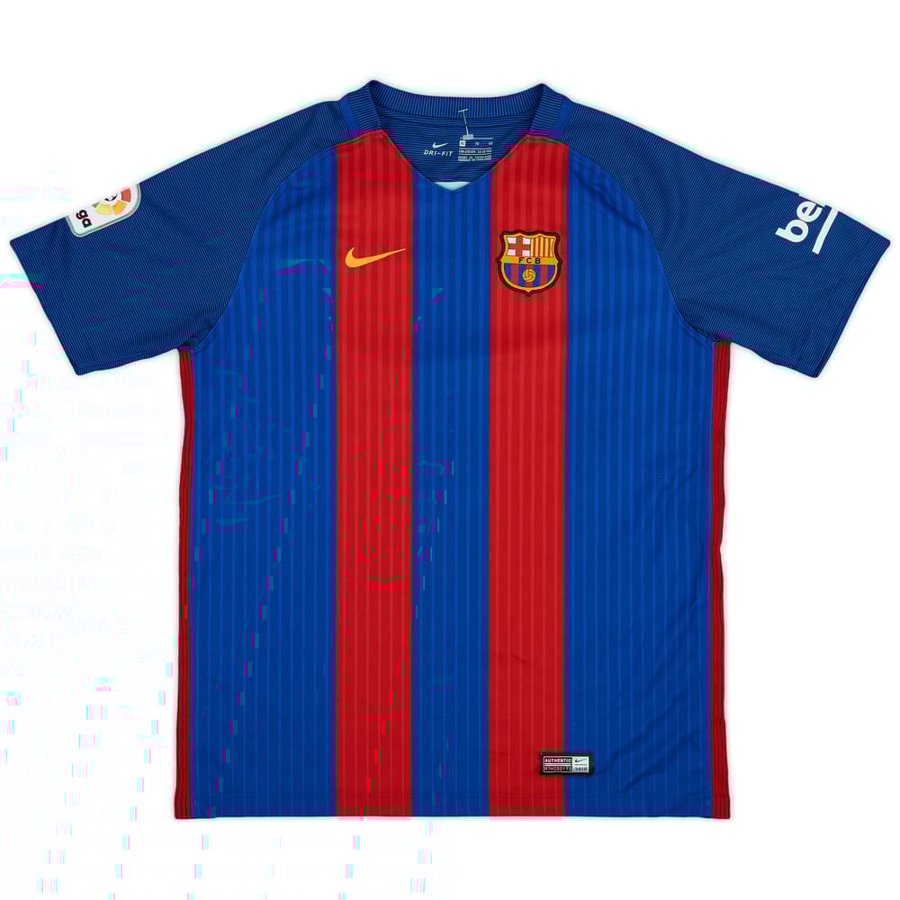 2016-17 Barcelona Home Shirt - 9/10 - (XL.Boys)