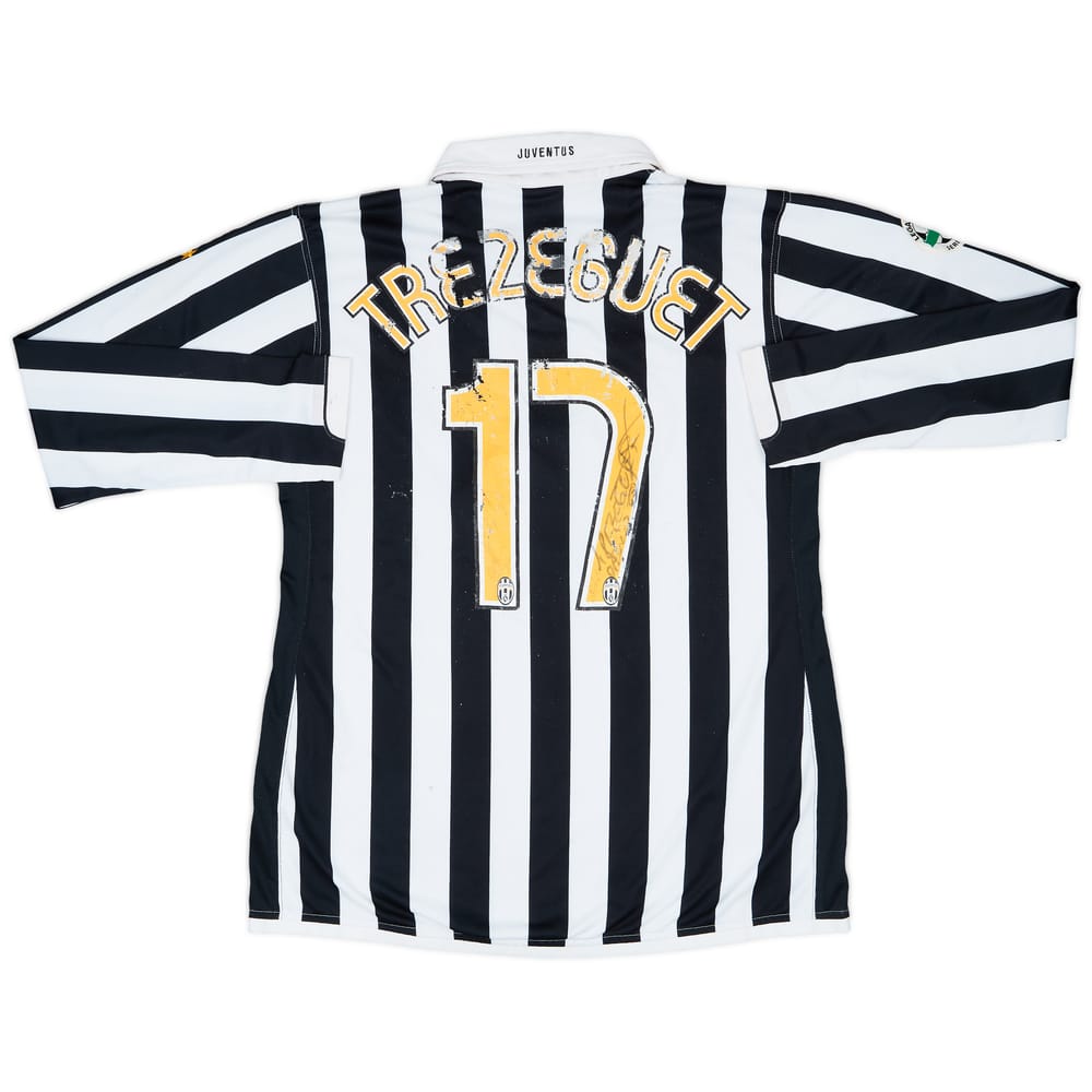 2006-07 Juventus Match Issue Signed Home L/S Shirt Trezeguet #17