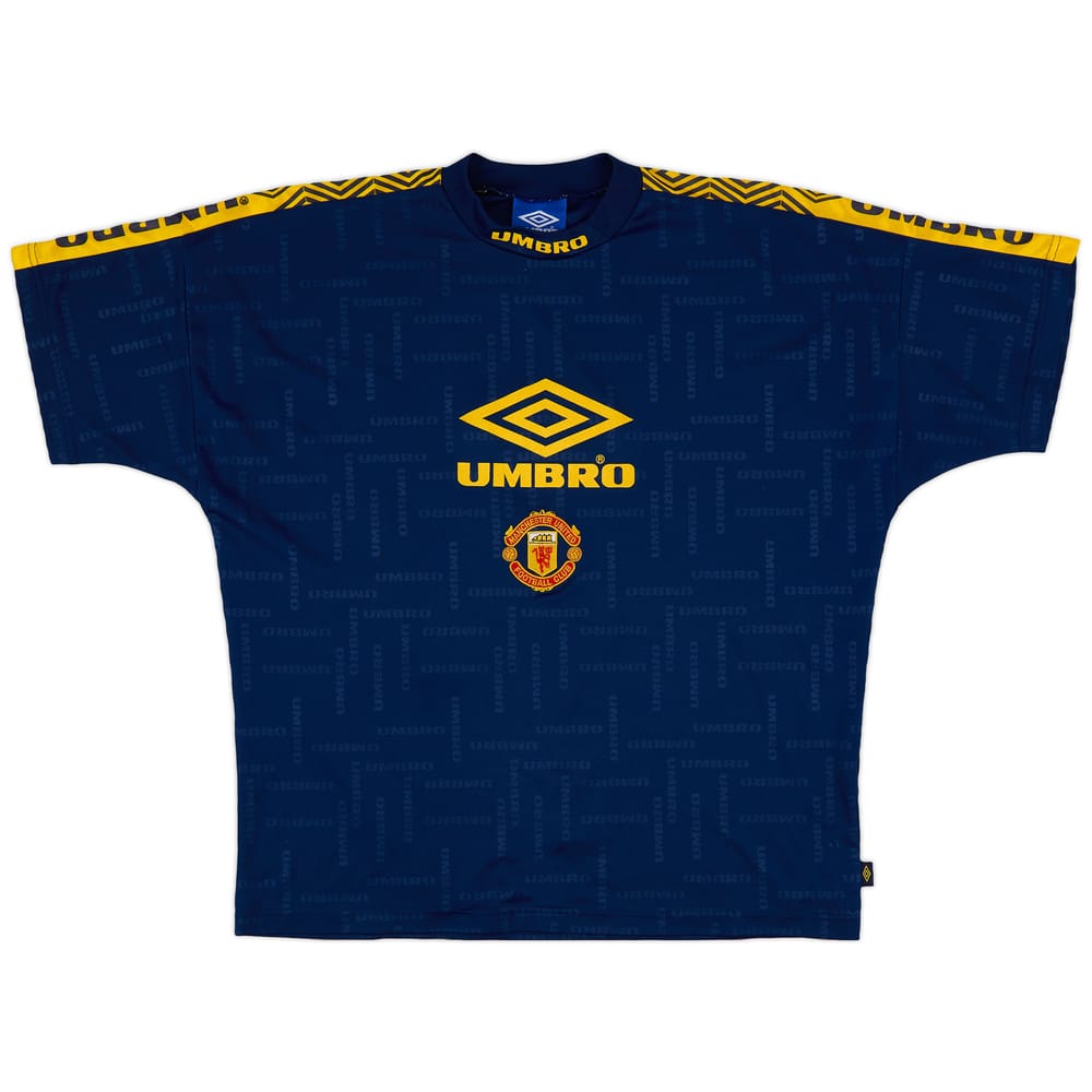 1994-96 Manchester United Umbro Training Shirt - 9/10 - (XL)