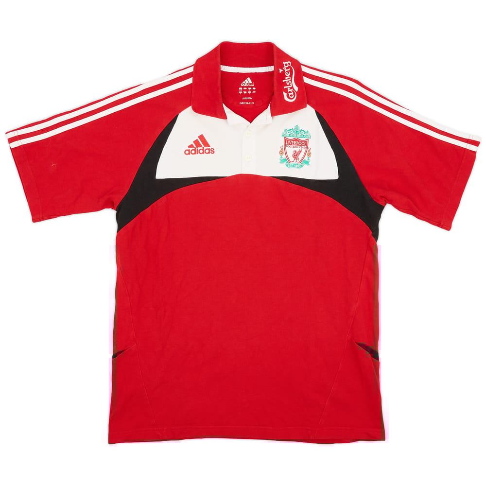 2007-08 Liverpool adidas Polo Shirt - 9/10 - (M)