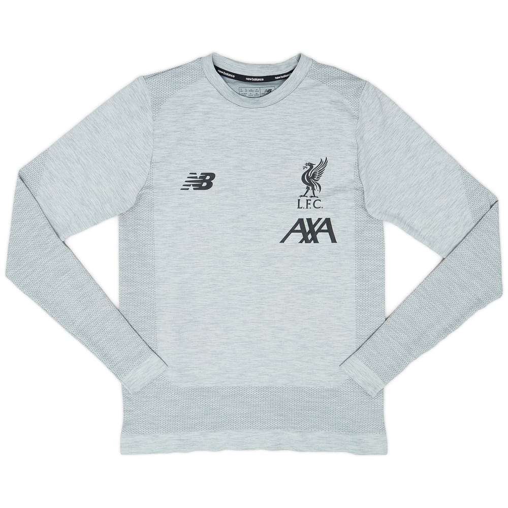 2017-18 Liverpool New Balance Training L/S Shirt - 9/10 - (S)