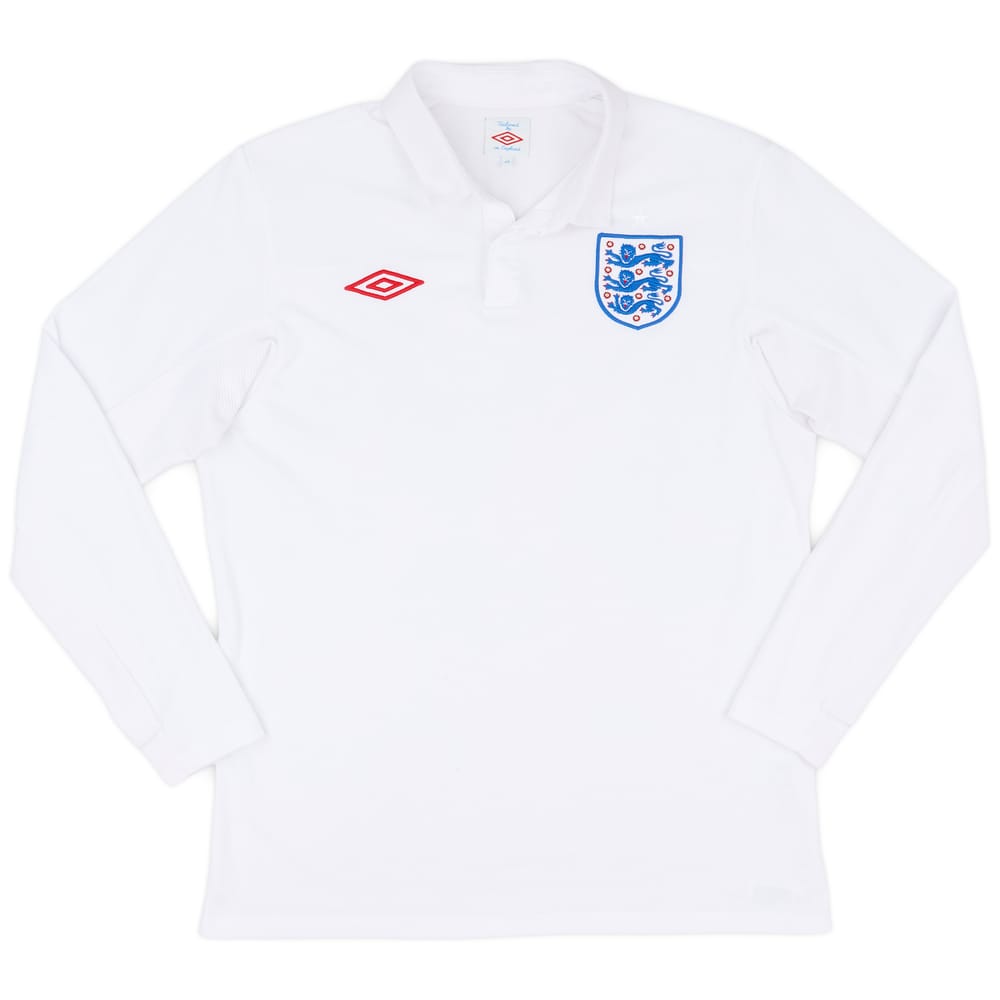 2009-10 England Home L/S Shirt - 7/10 - (M)