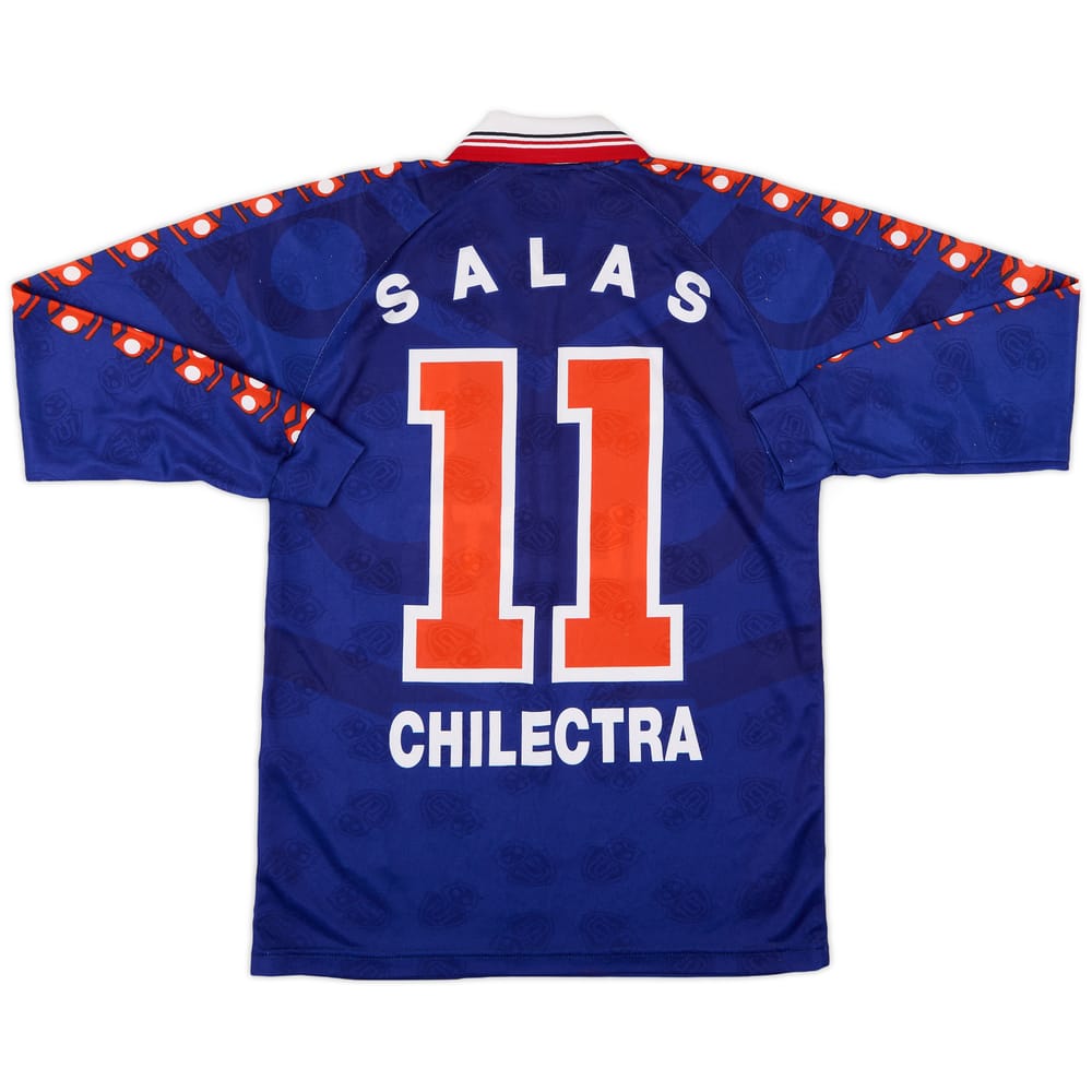 1996 Universidad de Chile Home L/S Shirt Salas #11 - 9/10 - (L)