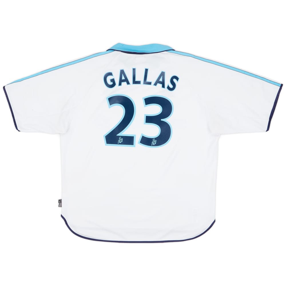 1999-00 Olympique Marseille Home Shirt Gallas #23 - 7/10 - (XL)