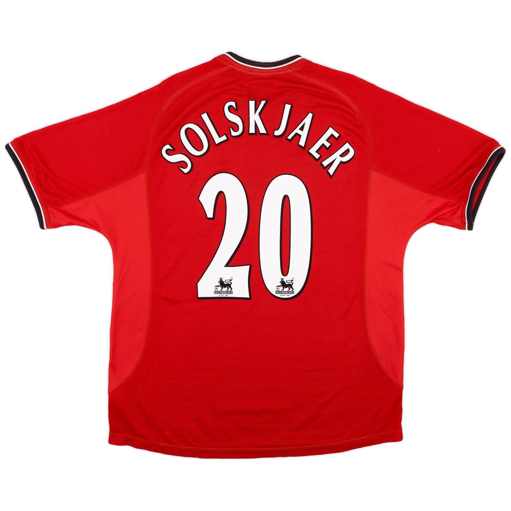 2000-02 Manchester United Home Shirt Solskjaer #20 - 5/10 - (XL)