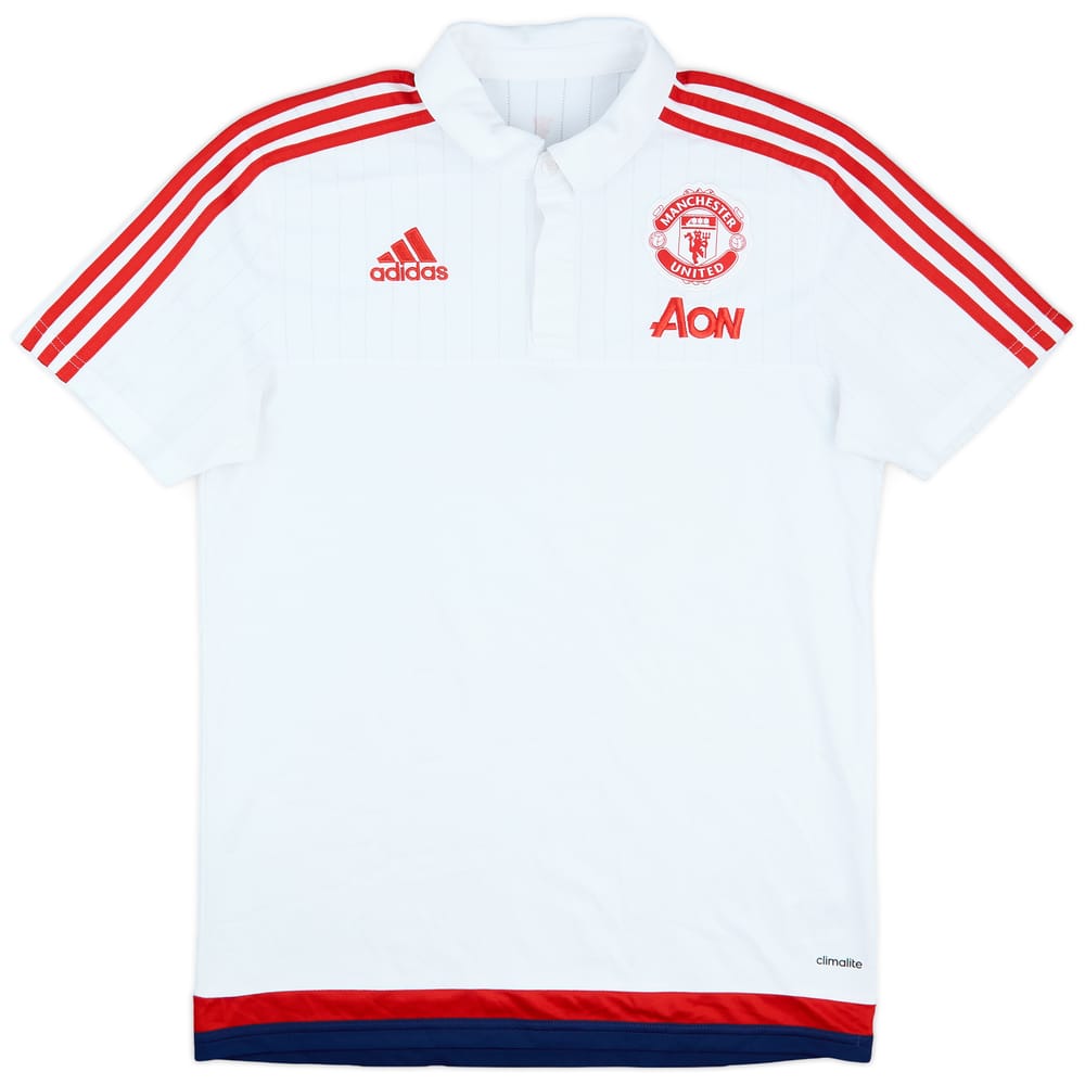2015-16 Manchester United adidas Polo Shirt - 9/10 - (M)