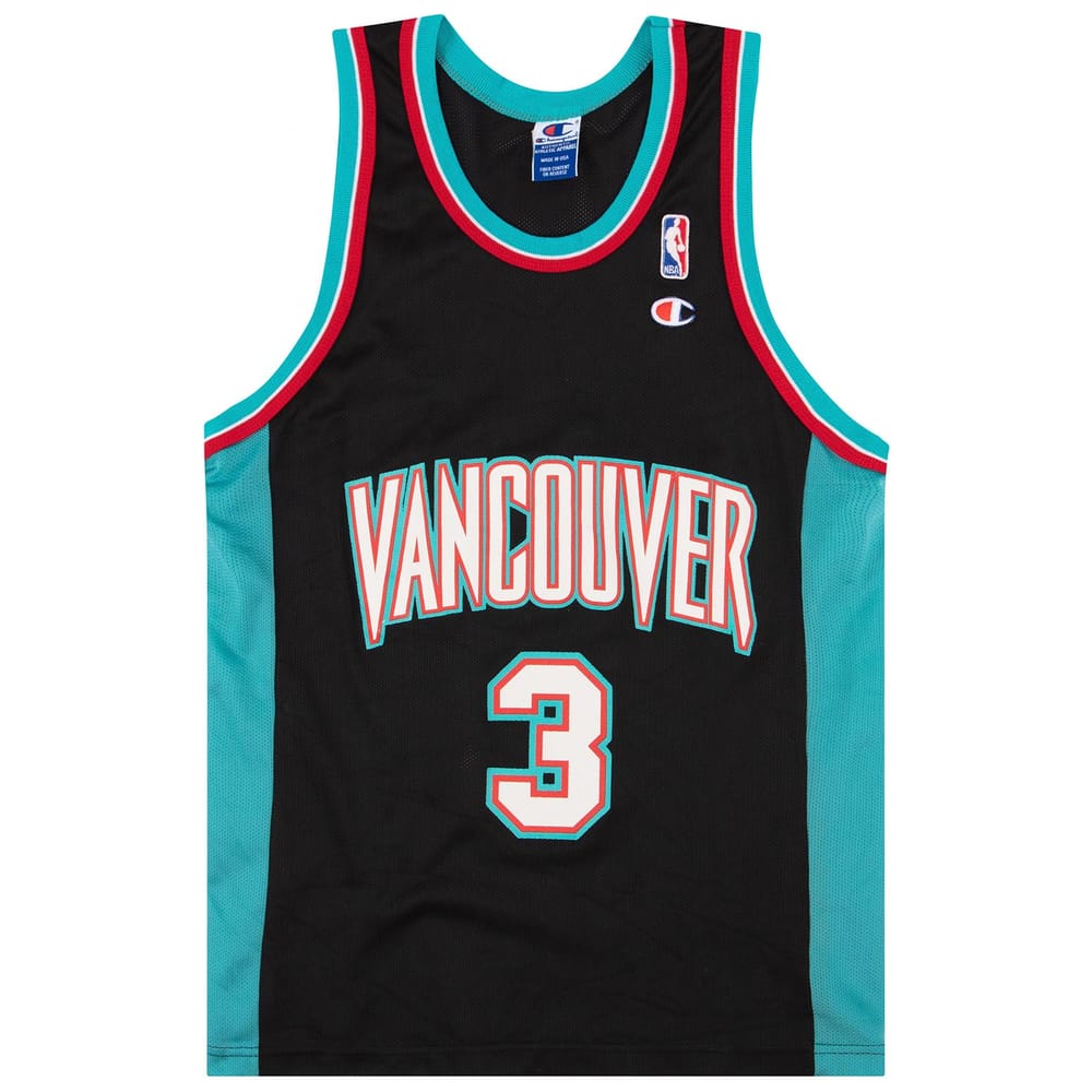 1997-00 Vancouver Grizzlies Abdur-Rahim #3 Champion Jersey (Alternate) S