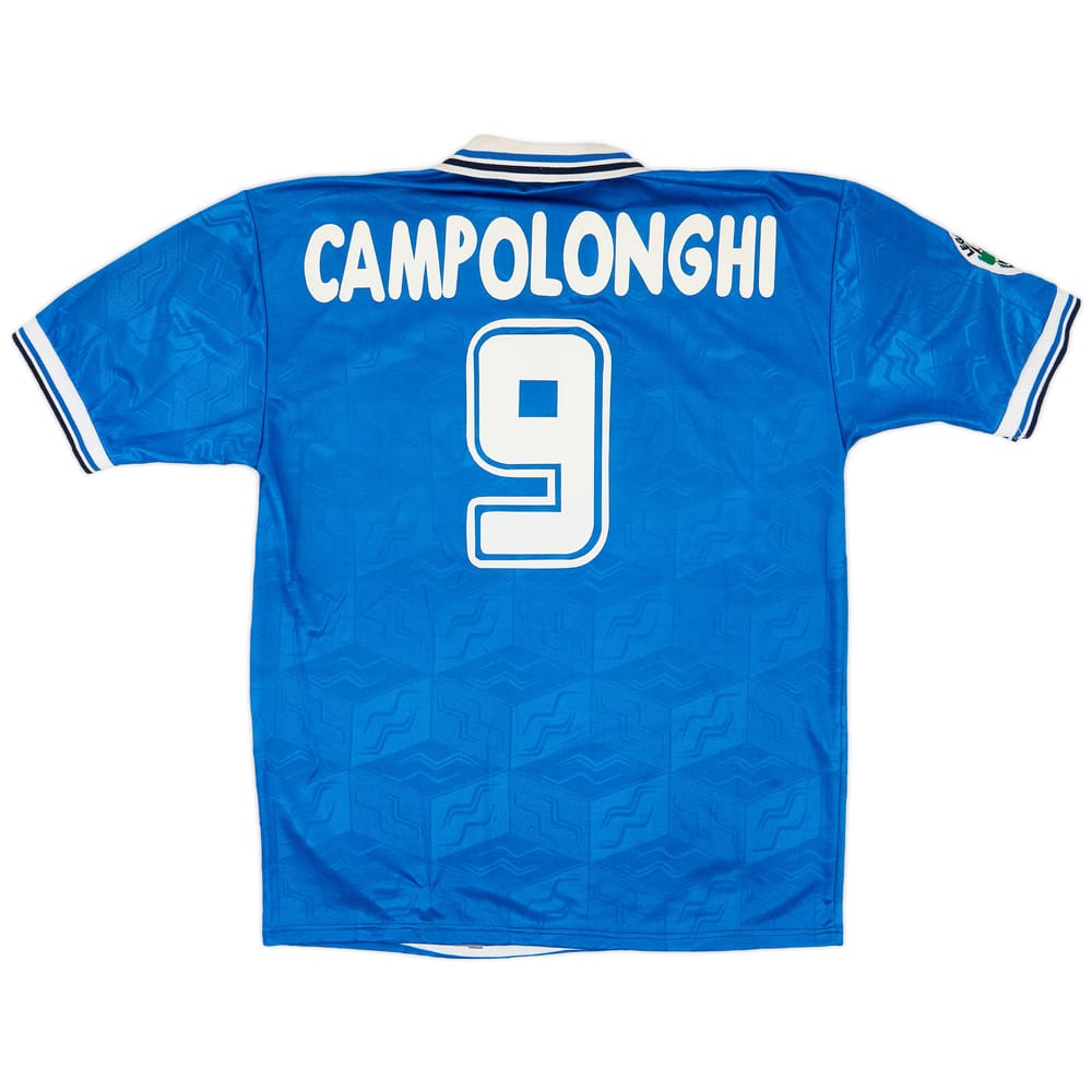 1996-97 Brescia Match Issue Home Shirt Campolonghi #9