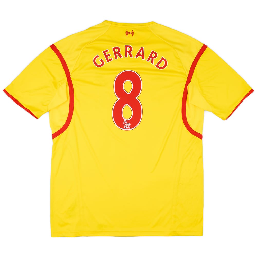 2014-15 Liverpool Away Shirt Gerrard #8 - 10/10 - (XXL)