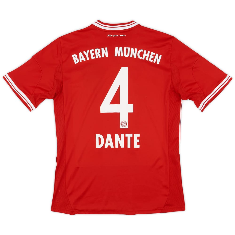 2013-14 Bayern Munich Home Shirt Dante #4 - 7/10 - (XL.Boys)