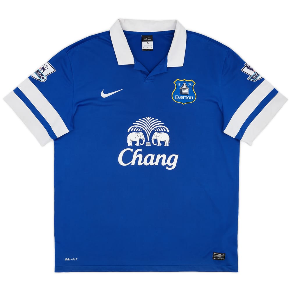 2013-14 Everton Home Shirt - 8/10 - (XL)