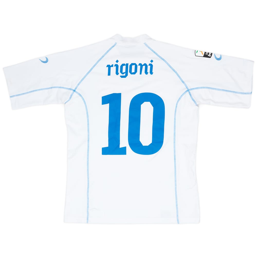 2010-11 Novara Match Issue Away Shirt Rigoni #10