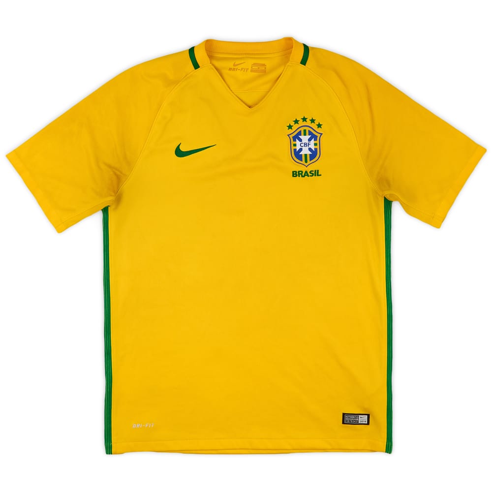 2016-17 Brazil Home Shirt - 5/10 - (M)