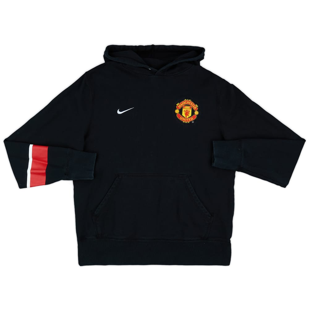 2013-14 Manchester United Nike Hooded Sweat Top - 8/10 - (M)