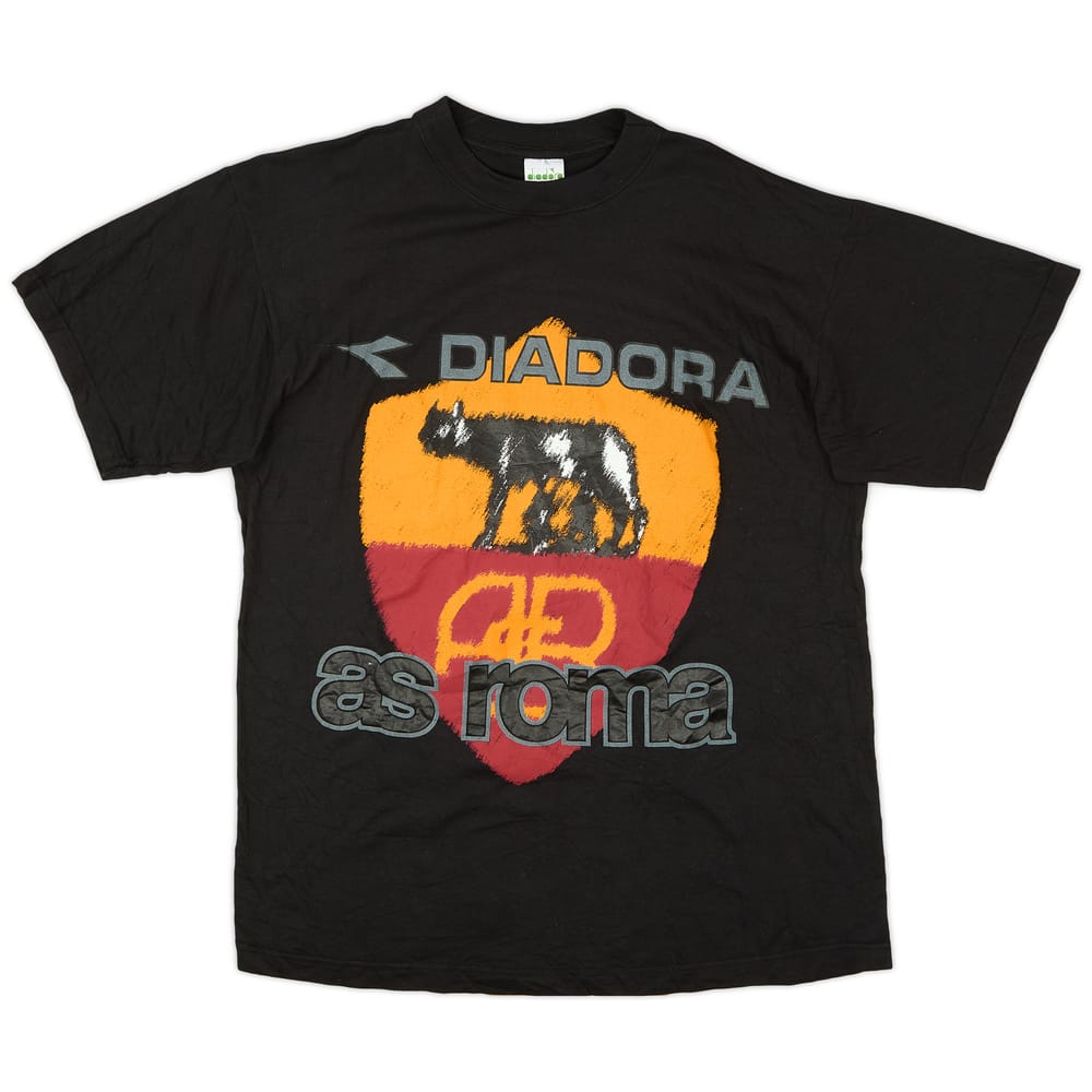 2003-04 Roma Diadora Cotton Tee - 9/10 - (S)